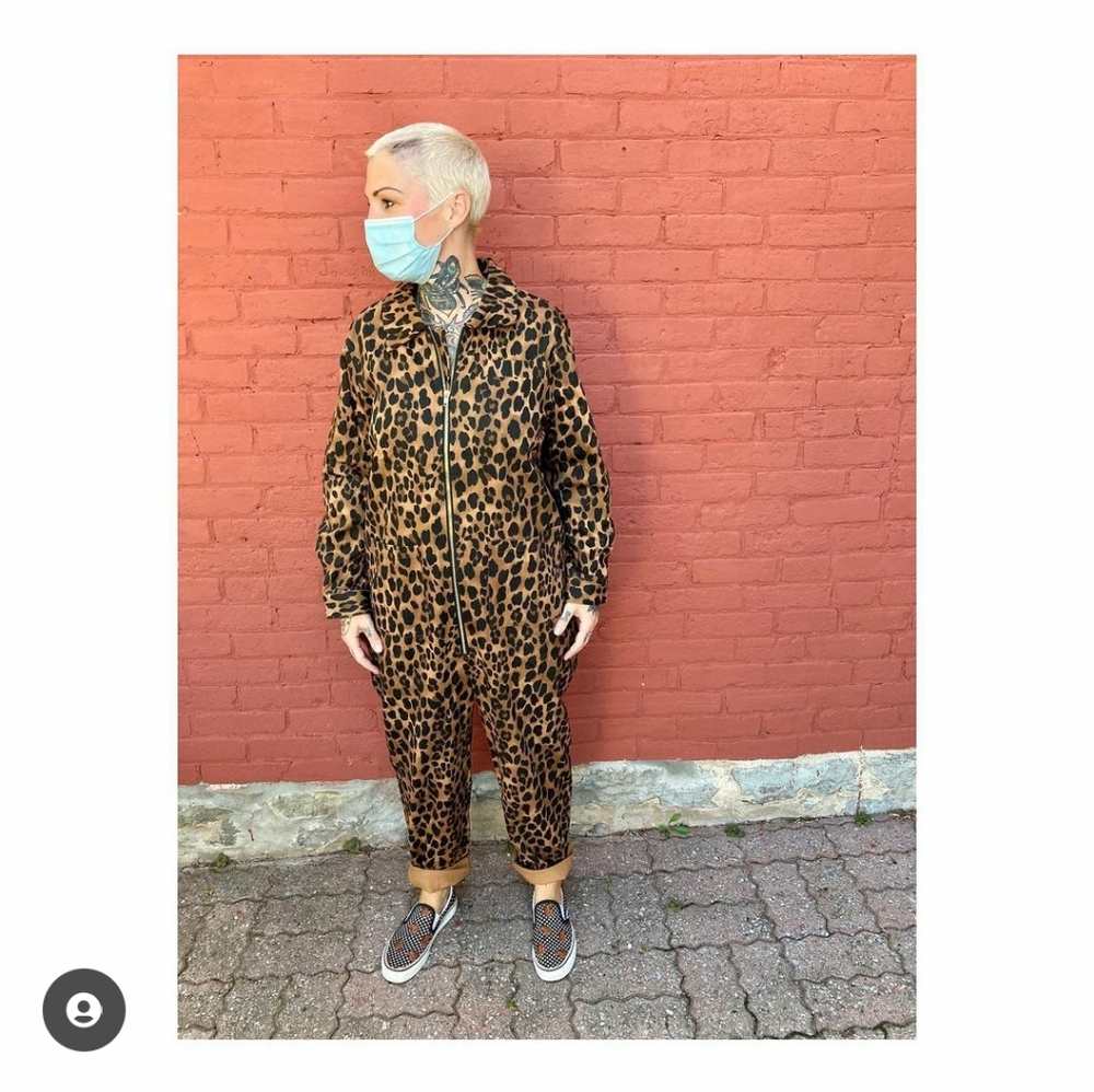 Red Sky Leopard Baggy Boiler - Small